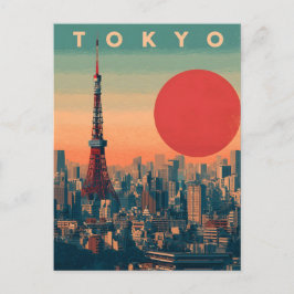 Tokyo Japan vintage Briefkaart