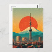 Tokyo Japan vintage Briefkaart (Voorkant / Achterkant)