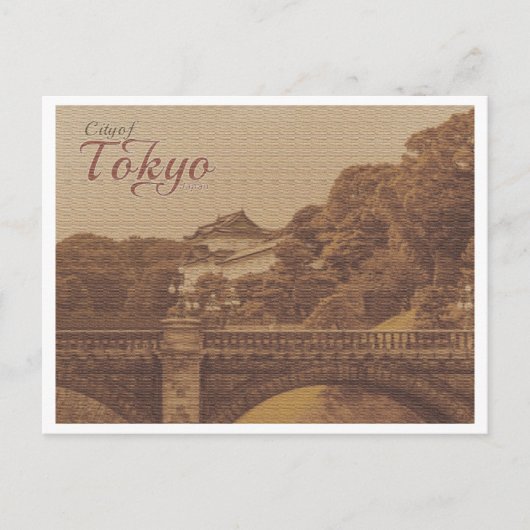 TOKYO JAPAN VINTAGE BRIEFKAART (Voorkant)