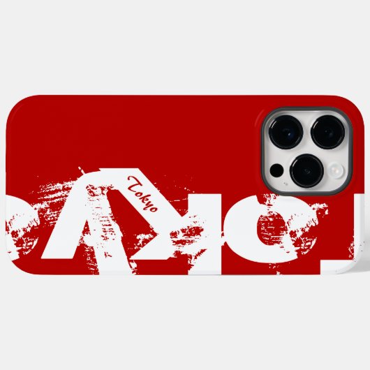 Tokyo - Jonge stijl Stedelijke Rood en Wit Case-Mate iPhone Case (Achterkant (horizontaal))