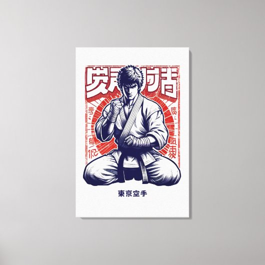 Tokyo Karate  Canvas Afdruk (Voorkant)