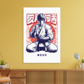 Tokyo Karate  Canvas Afdruk (Insitu (Woonkamer))