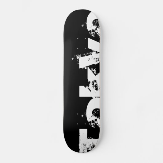 Tokyo - Koel stedenstijl in zwart en wit Persoonlijk Skateboard (Voorkant)