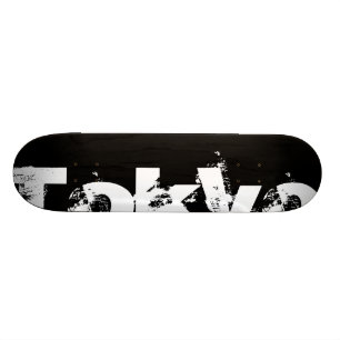 Tokyo - Koel stedenstijl in zwart en wit Persoonlijk Skateboard