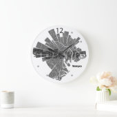 Tokyo Map Clock Grote Klok (Huis)