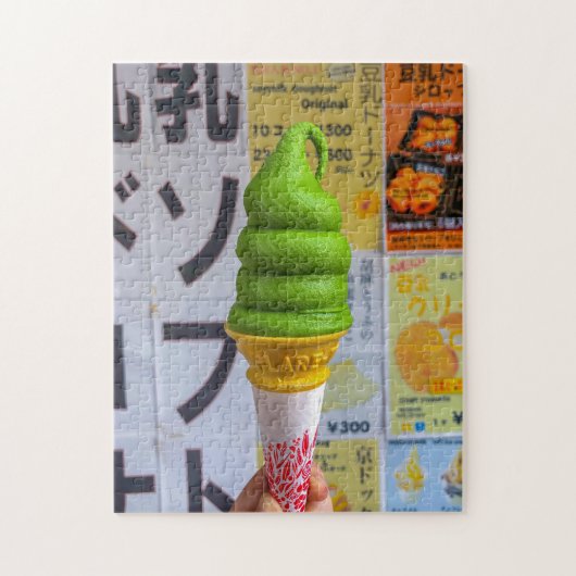 Tokyo Matcha Swirl Puzzle door Grubshots Legpuzzel (Verticaal)