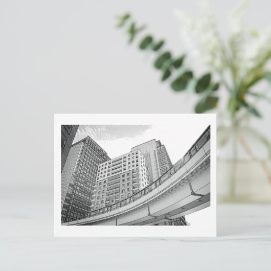 Tokyo Monorail: Shiodome, Tokio Briefkaart (Staand voorkant)