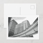 Tokyo Monorail: Shiodome, Tokio Briefkaart (Voorkant / Achterkant)