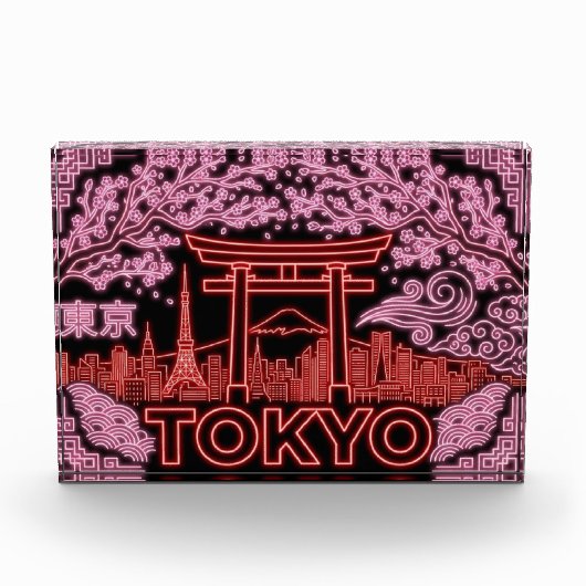 Tokyo Neon Design Foto Blok  (Voorkant)