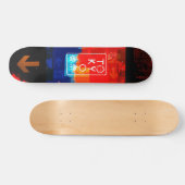 Tokyo Neon Red/Black Skateboard (Horizontaal)