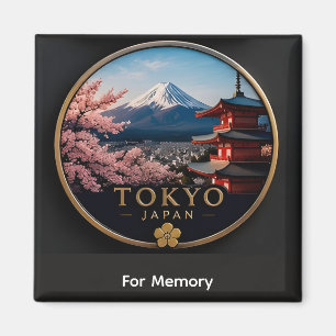 🧲 Tokyo Oriëntatiepunt Reis Souvenir Japan ⛩️ Magneet