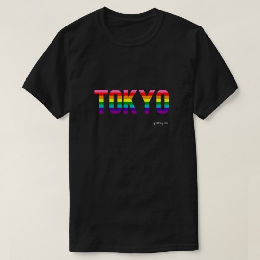 "Tokyo Pride T-shirt | Gay Rainbow Flag (Design voorkant)