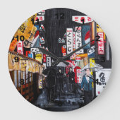 Tokyo Rain Painting by Alfred Fox Grote Klok (Voorkant)