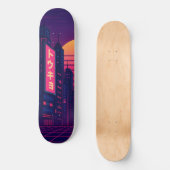 Tokyo Retro-Style Skateboard (Voorkant)