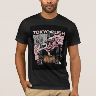 Tokyo Rush Streetwear Biker Anime Stijl T-shirt