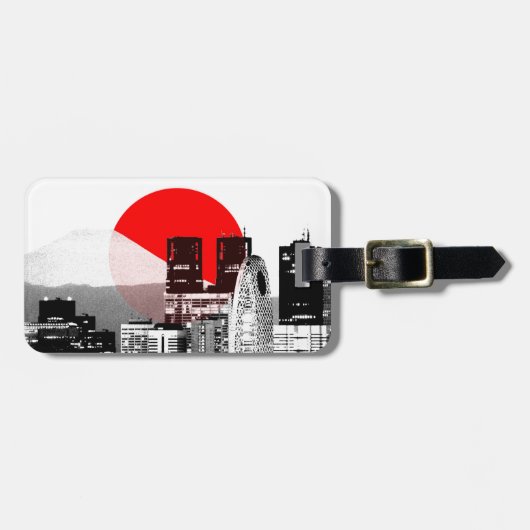 Tokyo Shinjuku Bagagelabel (Voorkant horizontaal)