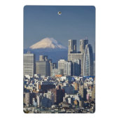 Tokyo, Shinjuku District Skyline, berg Fuji Mini Klembord (Achterkant)