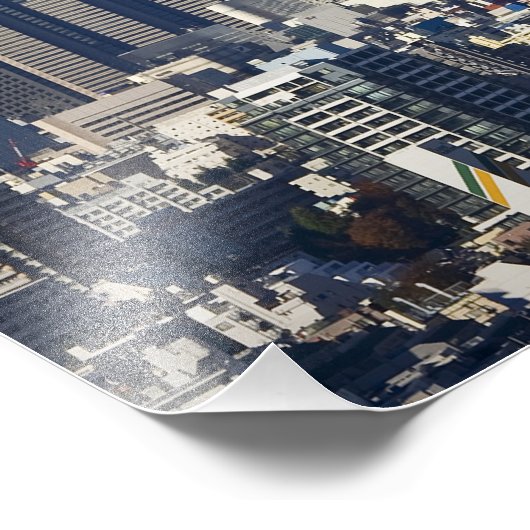 Tokyo, Shinjuku District Skyline, Mount Fuji Foto Afdruk (Hoek)