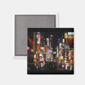 Tokyo Shinjuku Neons bij Nacht Magneet (Voorkant / Achterkant)