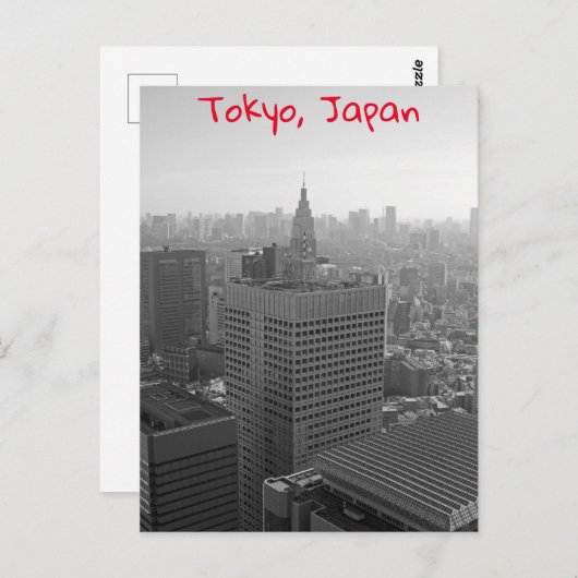 Tokyo skyline briefkaart (Voorkant / Achterkant)