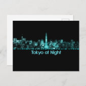 Tokyo Skyline Briefkaart (Voorkant / Achterkant)