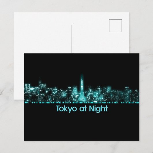 Tokyo Skyline Briefkaart (Voorkant / Achterkant)