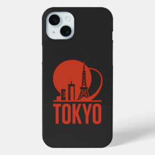 Tokyo Skyline Circle Design iPhone 15 Mini Hoesje