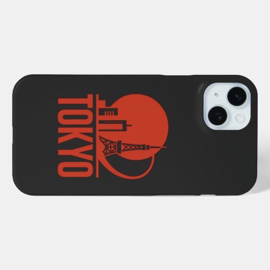 Tokyo Skyline Circle Design Case-Mate iPhone Case (Achterkant (horizontaal))