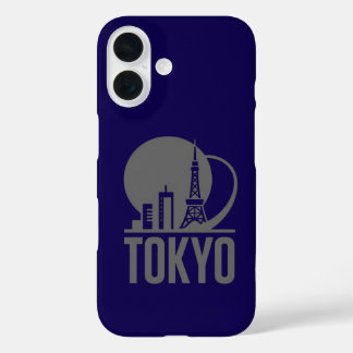 Tokyo Skyline Circle Design iPhone 16 Hoesje