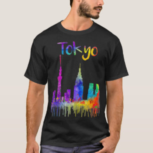 Tokyo Skyline Schilder Japanse Visitor Japanse Lov T-shirt