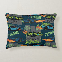  Tokyo Street Racing Pattern Accent Kussen
