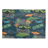  Tokyo Street Racing Pattern Kussensloop (Achterkant-Links)