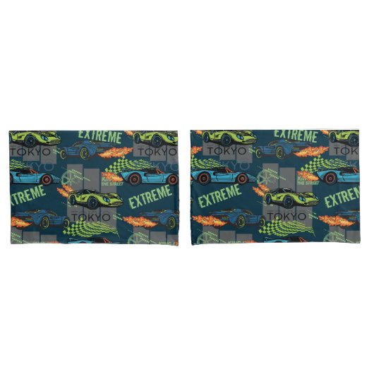  Tokyo Street Racing Pattern Kussensloop (Voorkant-Set)