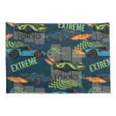 Tokyo Street Racing Pattern Kussensloop (Achterkant-Rechts)