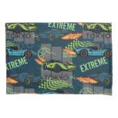  Tokyo Street Racing Pattern Kussensloop (Voorkant-Links)