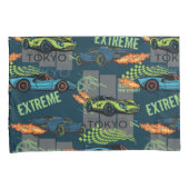  Tokyo Street Racing Pattern Kussensloop (Voorkant-Rechts)