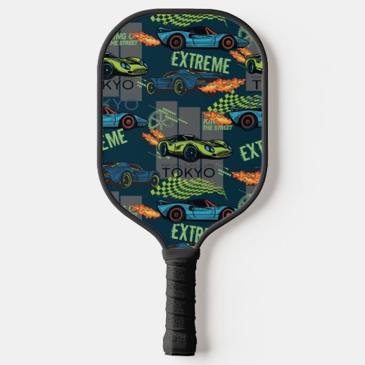  Tokyo Street Racing Pattern Pickleball Paddle (Achterkant)