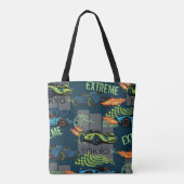  Tokyo Street Racing Pattern Tote Bag (Achterkant)