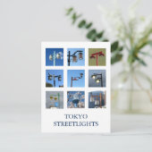 Tokyo Streetlights Briefkaart (Staand voorkant)