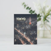 Tokyo Streets at Night Briefkaart (Staand voorkant)