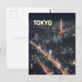 Tokyo Streets at Night Briefkaart (Voorkant / Achterkant)