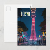 Tokyo Streets at Night Briefkaart (Voorkant / Achterkant)