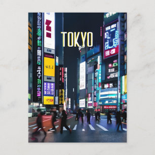Tokyo Streets at Night Briefkaart