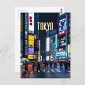 Tokyo Streets at Night Briefkaart (Voorkant / Achterkant)