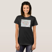 Tokyo Subway Map Japan T-shirt (Voorkant volledig)