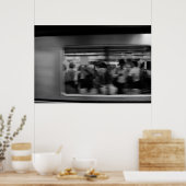 Tokyo Subway - Zwart-wit fotografie Poster (Keuken)