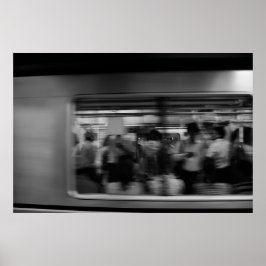 Tokyo Subway - Zwart-wit fotografie Poster
