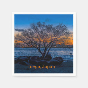 Tokyo Sunset, artistieke foto, Servet