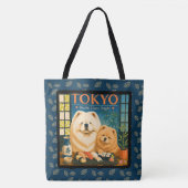 TOKYO SUSHI DATE NIGHT  Art Muse  -Chow Tote Bag (Voorkant)