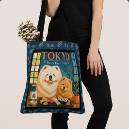 TOKYO SUSHI DATE NIGHT Art Muse -Chow Tote Bag